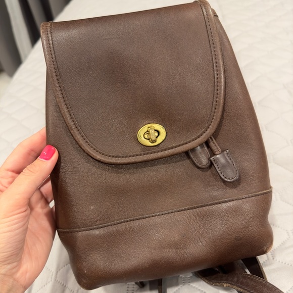 Vintage Coach leather daypack backpack 9960 - Picture 1 of 9